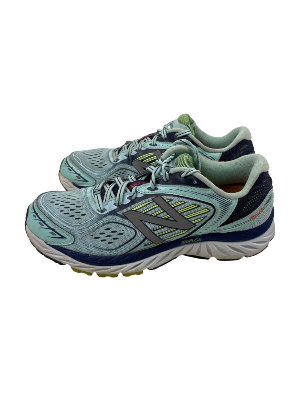 New Balance (W860WB7) 860v7 Ozone Blue/Lime Glo Womens Running Shoes Size 10.5B